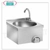 Lavamani con comando a ginocchio e Rubinetto temporizzato, dim mm 400x400x320h