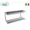 Pensile Scolapiatti-Scolabicchieri INOX 304 con 1 ripiano 36 piatti