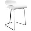 KRISTALIA sgabello BCN con base cromata - 05BCN03-CRO-PP01