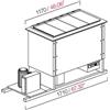 Ristosubito Vasche pozzetti da incasso per gelato/granite con riserva ETM Modello PANORAMA8RIS-1T Semilavorata da pannellare Ventilata N.8 Pozzetti