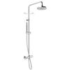Ercos Colonna Doccia Tonda con Termostatico + Soffione 200 Inox 2mm