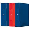 CARTELLA PROGETTI D8 C/BOTTONE BLU LUCIDO