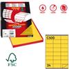 MARKIN Etichette adesive C-500 - in carta - permanenti - 70 x 36 mm - 24 et-fg - 100 fogli - giallo - Markin (unità vendita 1 pz.)