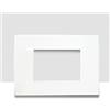 Generica Placca 3 posti Bianco Light tipo LNA4803BI COMPATIBILE Living
