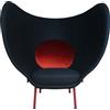MOROSO poltrona con schienale alto ARMADA - AR1091-W-MD293-cuscinoA8139-3009