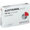 Abiogen Acetamol Adulti 500mg Paracetamolo Compresse Febbre e Dolore, 20 Compresse