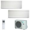 Daikin Climatizzatore Daikin Dual Split STYLISH Bianco inverter R 32 bluevolution 9000+12000 con 2MXM50M 9+12