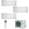 Daikin Climatizzatore Daikin Trial Split STYLISH Bianco inverter R 32 bluevolution 9000+9000+12000 con 3MXM68M 9+9+12