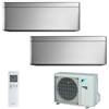 Daikin Climatizzatore Daikin Dual Split STYLISH Silver inverter R 32 bluevolution 9000+12000 con 2MXM50M 9+12