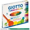 GIOTTO Pennarelli Turbo Color - punta D2,8mm - colori assortiti - Giotto - astuccio 36 pezzi (unità vendita 1 pz.)