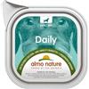 Almo Nature Daily Menu per Cane in Vaschetta da 100 gr Gusto Tacchino e Zucchine