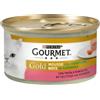 Gourmet Gold Mousse per Gatto con Verdure da 85 gr Gusto Trota e Pomodorini