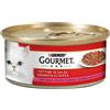 Gourmet Red Fettine per Gatto da 195 gr Gusto Verdure Manzo e Fegato