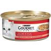 Gourmet Red Fettine per Gatto da 195 gr Gusto Spinaci e Salmone