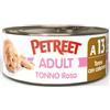 Petreet Natura Tonno Rosa per Gatto da 70 gr Gusto A13 - Tonno Rosa con Calamari
