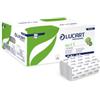 Lucart Asciugamani piegati a V Eco - 2 veli - goffratura corda - 21x21 cm - 19,5 gr - bianco - Lucart - pacco 190 pezzi (unità vendita 20 pz.)