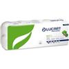 Lucart Carta igienica Eco - 200 strappi - 2 veli - 16,5 gr - diametro 11 cm - 9,8 cm x 24 mt - Lucart - pacco 10 rotoli (unità vendita 1 pz.)