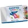 GIOTTO Pastello Supermina - mina 4 mm - colori assortiti - Giotto - astuccio in metallo 12 pezzi (unità vendita 1 pz.)