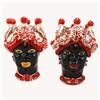 VERUS Teste di moro siciliane in Ceramica Caltagirone Verus Donna-Uomo cm 45