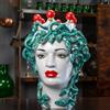 CERAMICHE CALTAGIRONE Testa Moro Siciliana in Ceramica Caltagirone Mod. Donna - Medusa cm 40
