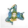 CERAMICHE CALTAGIRONE Trinacria in ceramica Siciliana Caltagirone cm 35
