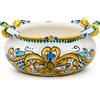 CERAMICHE CALTAGIRONE Centrotavola ceramica Giallo Antico cm 40