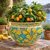 CERAMICHE CALTAGIRONE Portavaso ceramica Serie Luxury