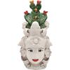 CERAMICHE CALTAGIRONE Testa ceramica Caltagirone Donna Fichi cm 40