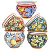 CERAMICHE CALTAGIRONE Portavaso Ceramica cm 30 - Vari Decori