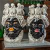 VERUS Teste di moro siciliane in Ceramica Caltagirone Verus Uomo Donna Anticata h.48
