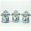 CERAMICHE CALTAGIRONE Tris barattoli in ceramica grande