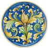 CERAMICHE CALTAGIRONE Piatto ceramica Blu da 32