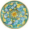 CERAMICHE CALTAGIRONE Piatto ceramica Verde da 43 cm