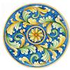 CERAMICHE CALTAGIRONE Piatto ceramica Blu da 43