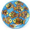 CERAMICHE CALTAGIRONE Piatto Ceramica Pesci 35 Bl