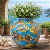 CERAMICHE CALTAGIRONE Vaso in ceramica - Mod. Palla Pesci cm 35