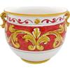 CERAMICHE CALTAGIRONE Portavaso ceramica cm 30 Ro.