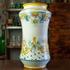 CERAMICHE CALTAGIRONE Portaombrelli Alberello in ceramica Siciliana di Caltagirone H. 56 cm