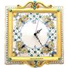 CERAMICHE CALTAGIRONE Orologio Quadro ceramica Caltagirone cm 35