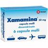 Dompé Xamamina 50mg Dimenidrinato Antichinetosico Mal di Viaggio, 6 Capsule Molli