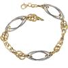 Gioielleria Lucchese Oro Bracciale donna in oro giallo e bianco 803321712454