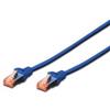 Digitus cavo di rete SFTP cat 6 doppia schermatura 50cm Blu