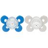 Chicco PhysioForma - Comfort LUMI Succhietto 16-36M in Silicone Blu, 2 Pezzi