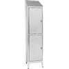 Allforfood Armadio spogliatoio inox 430 - profondità ante cm 40 - dim. cm l50xp40xh215