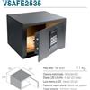 Vitrifrigo VSAFE2535 Cassaforte elettronica monoporta frontale, Chiusura motorizzata, Luce LED interna, Finitura di colore antracite