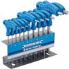 SILVERLINE Set chiavi esagonali con impugnatura a T 10 pezzi