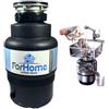 TritaRifiuti Dissipatore ZeroTrash ForHome® Dissipatore di Rifiuti Organici per Casa Sotto Lavello - mod. 600 - 3/4HP