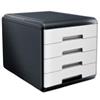ARDA Cassettiera Mydesk - 29,5 x 38,5 x 28,2 cm - 4 cassetti da 4,5 cm - grigio-bianco - Arda (unità vendita 1 pz.)