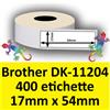 Brother Etichette per Brother DK-11204 17 mm x 54 mm 400et.