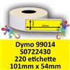 Dymo Etichette per Dymo 99014 S0722430 101 mm x 54 mm 220 et GIALLE